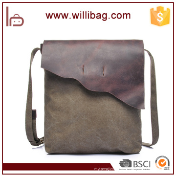 Sac de messager d&#39;épaule de toile de coton de sac de qualité supérieure